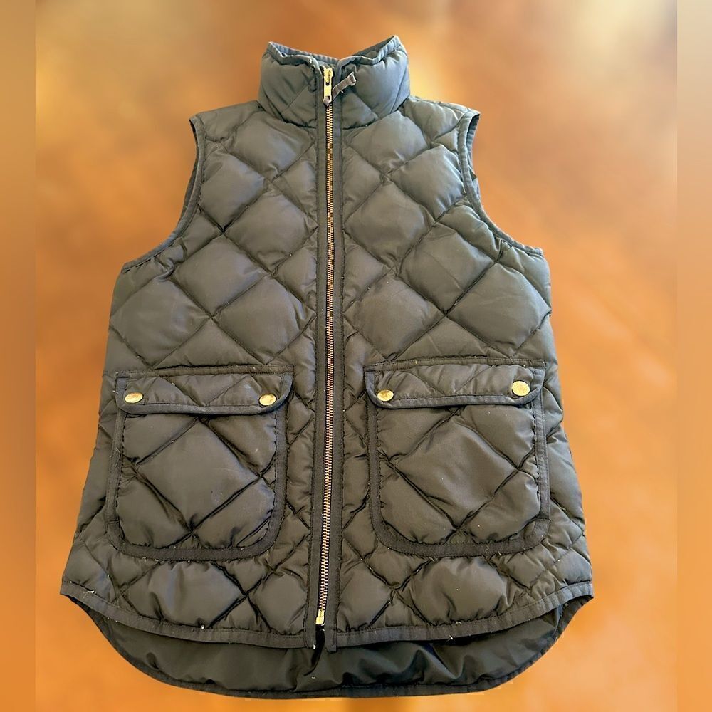 J. Crew Excursion Quilted Down Vest Size XXS - Picture 13 of 14